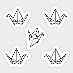 Origami Cranes Sticker